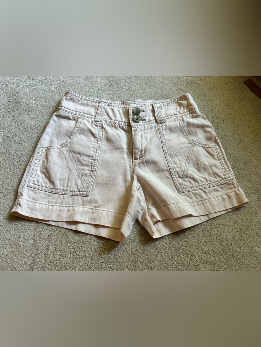 Anthropologie Light Pink Cotton Shorts